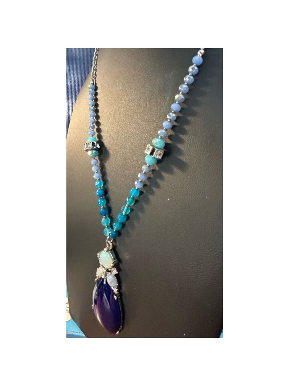 Women's Loft Blue Beaded Necklace